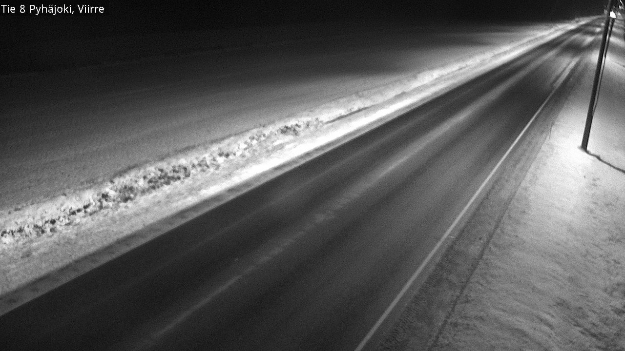 Weather Camera Image Väg 8 Pyhäjoki, Viirre, Pyhäjoki, Pohjois-Pohjanmaa