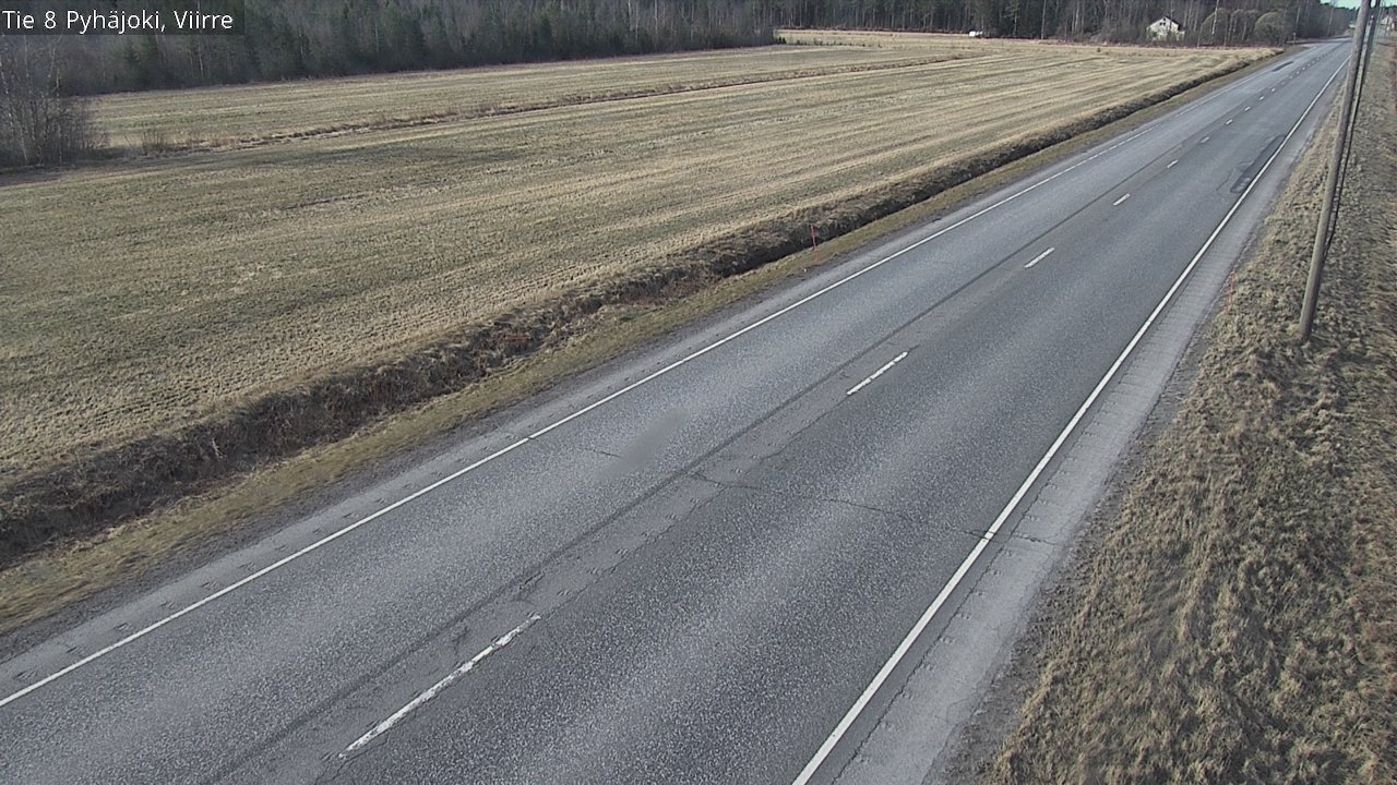 Weather Camera Image Väg 8 Pyhäjoki, Viirre, Pyhäjoki, Pohjois-Pohjanmaa