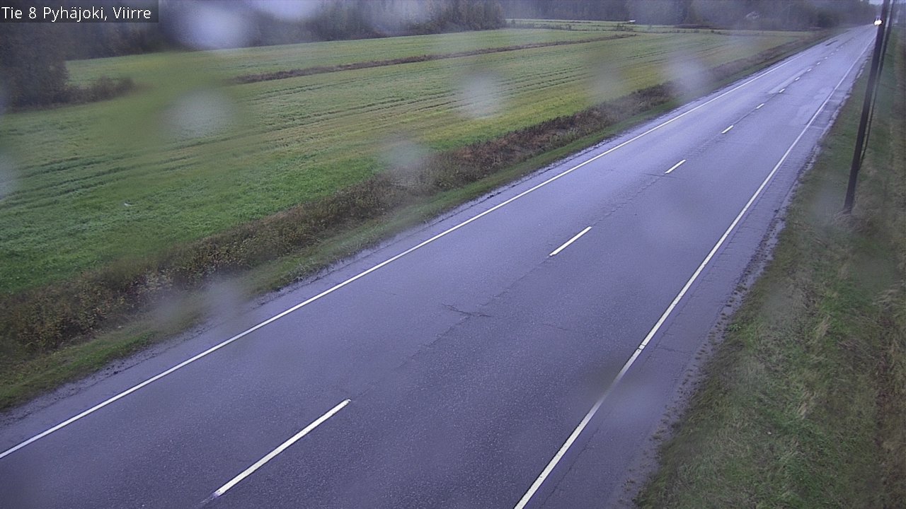 Weather Camera Image Väg 8 Pyhäjoki, Viirre, Pyhäjoki, Pohjois-Pohjanmaa