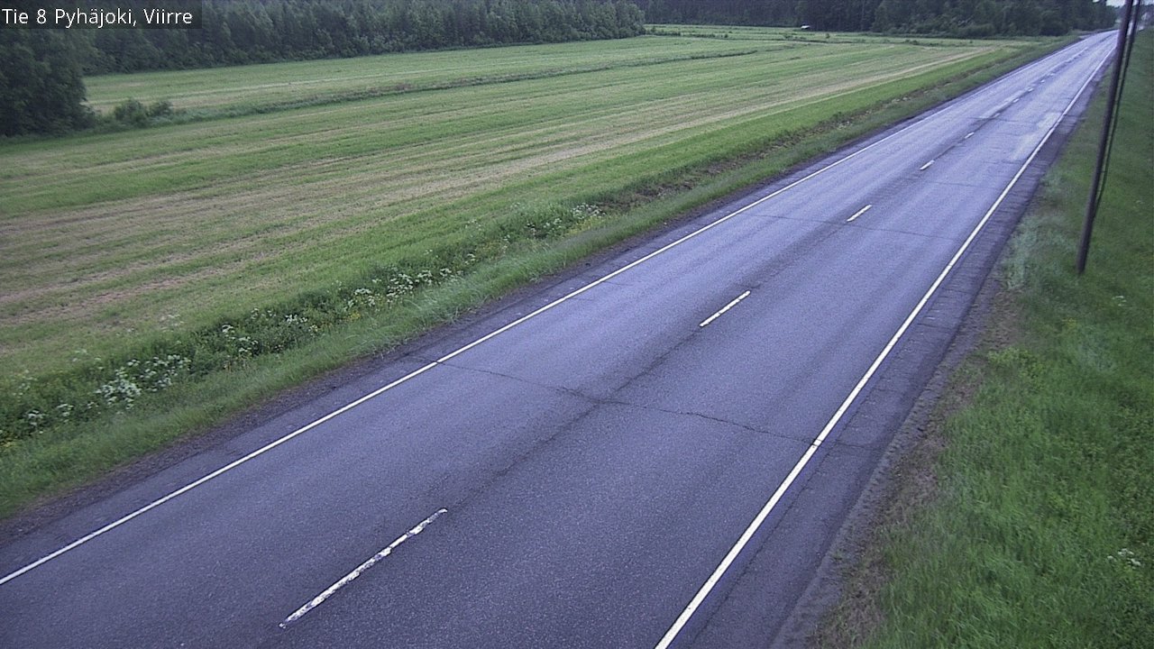 Kelikamerat Kuva Tie 8 Pyhäjoki, Viirre, Pyhäjoki, Pohjois-Pohjanmaa