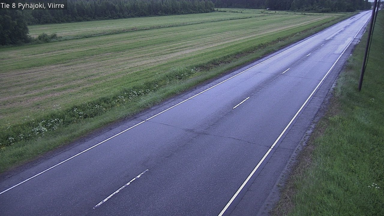 Kelikamerat Kuva Tie 8 Pyhäjoki, Viirre, Pyhäjoki, Pohjois-Pohjanmaa
