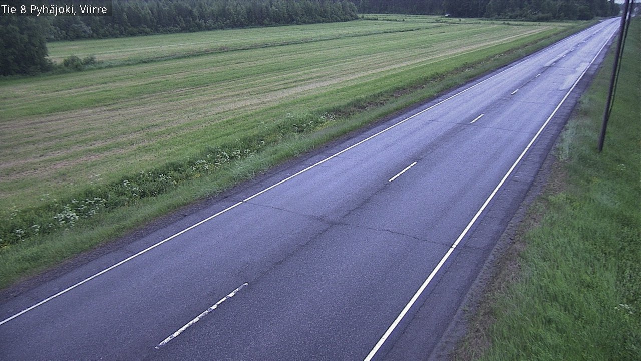 Kelikamerat Kuva Tie 8 Pyhäjoki, Viirre, Pyhäjoki, Pohjois-Pohjanmaa
