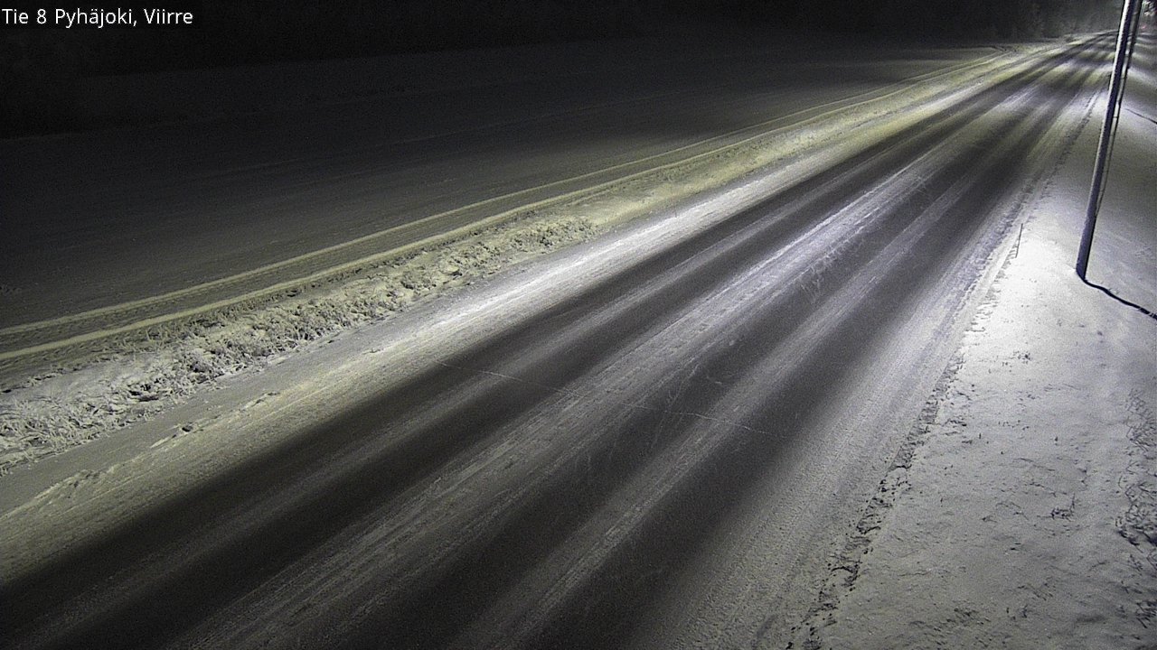 Weather Camera Image Road 8 Pyhäjoki, Viirre, Pyhäjoki, Pohjois-Pohjanmaa