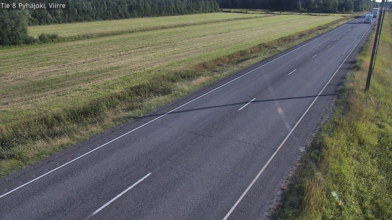Kelikamerat Kuva Tie 8 Pyhäjoki, Viirre, Pyhäjoki, Pohjois-Pohjanmaa