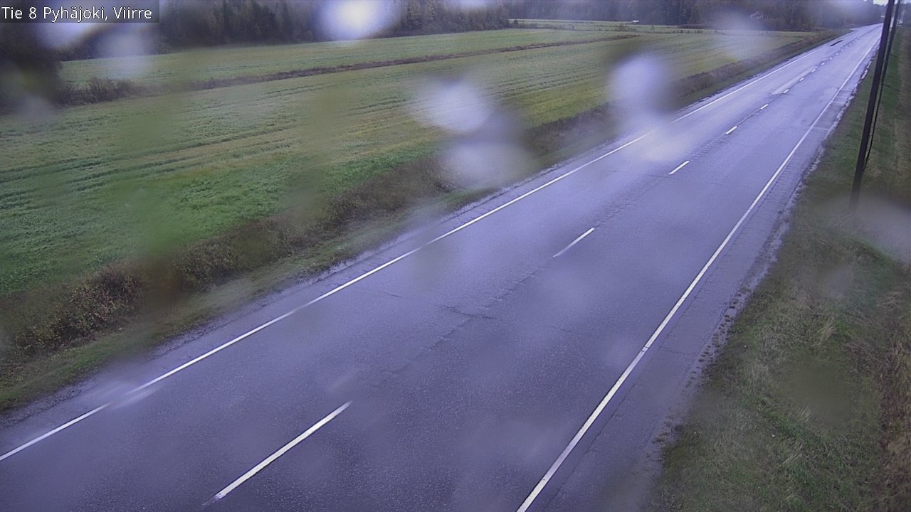 Weather Camera Image Road 8 Pyhäjoki, Viirre, Pyhäjoki, Pohjois-Pohjanmaa
