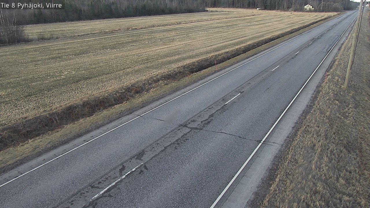 Weather Camera Image Väg 8 Pyhäjoki, Viirre, Pyhäjoki, Pohjois-Pohjanmaa