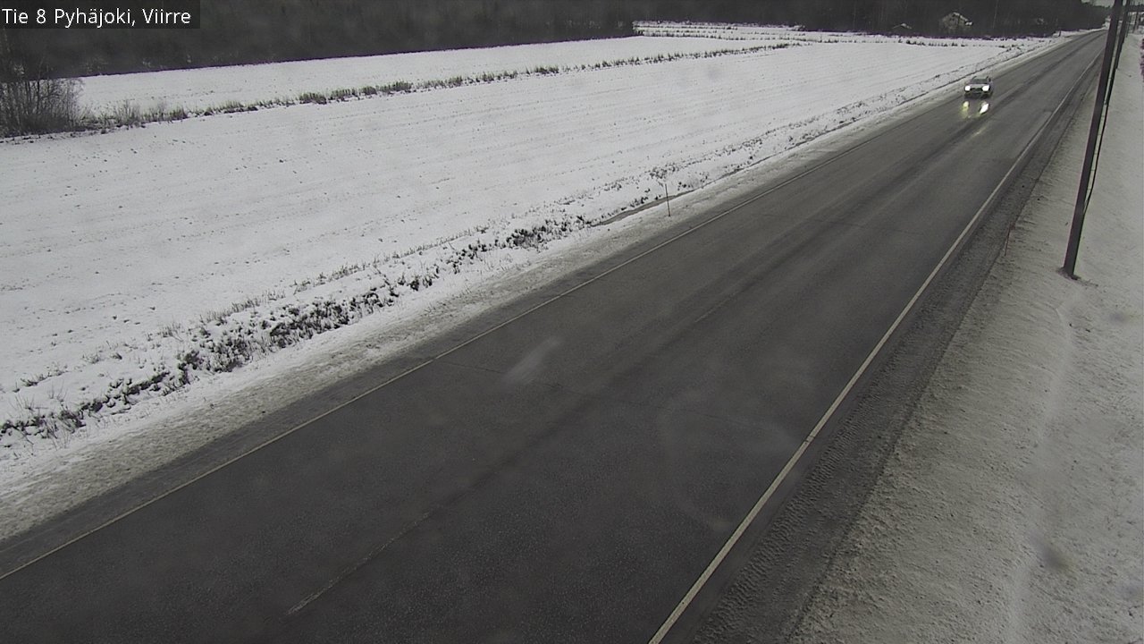 Weather Camera Image Väg 8 Pyhäjoki, Viirre, Pyhäjoki, Pohjois-Pohjanmaa