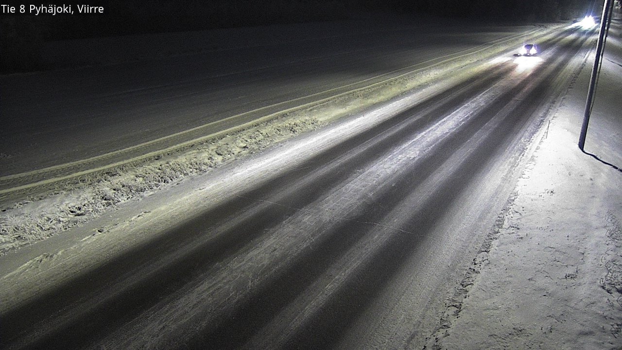 Weather Camera Image Road 8 Pyhäjoki, Viirre, Pyhäjoki, Pohjois-Pohjanmaa