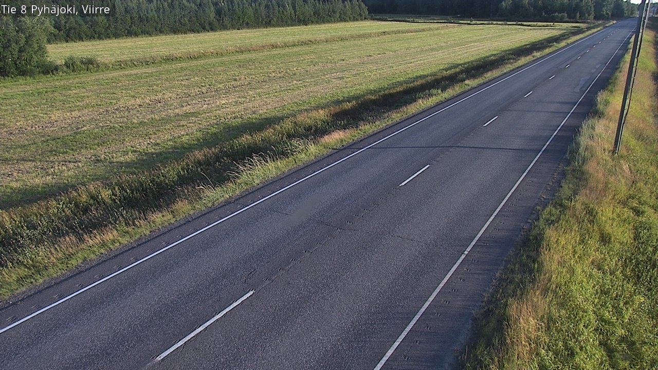 Kelikamerat Kuva Tie 8 Pyhäjoki, Viirre, Pyhäjoki, Pohjois-Pohjanmaa