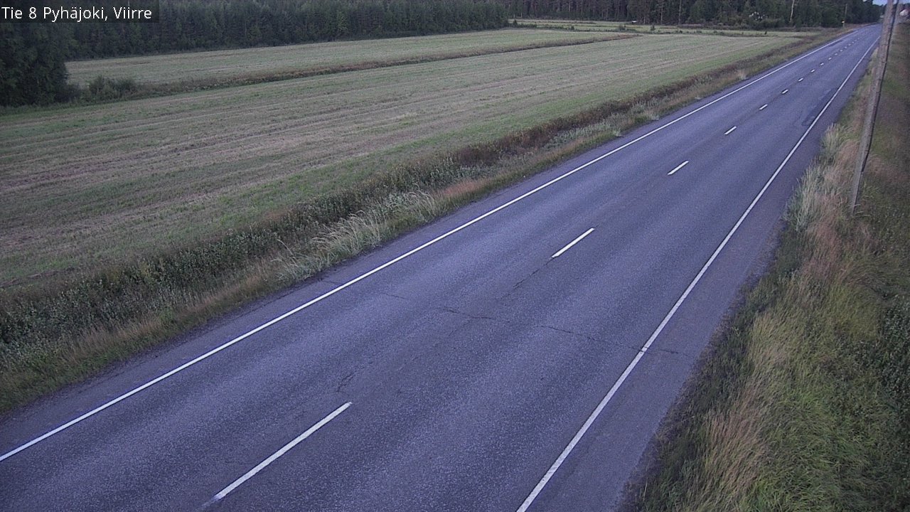 Kelikamerat Kuva Tie 8 Pyhäjoki, Viirre, Pyhäjoki, Pohjois-Pohjanmaa