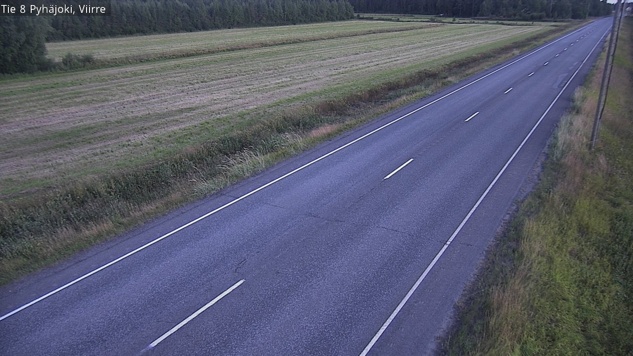 Kelikamerat Kuva Tie 8 Pyhäjoki, Viirre, Pyhäjoki, Pohjois-Pohjanmaa