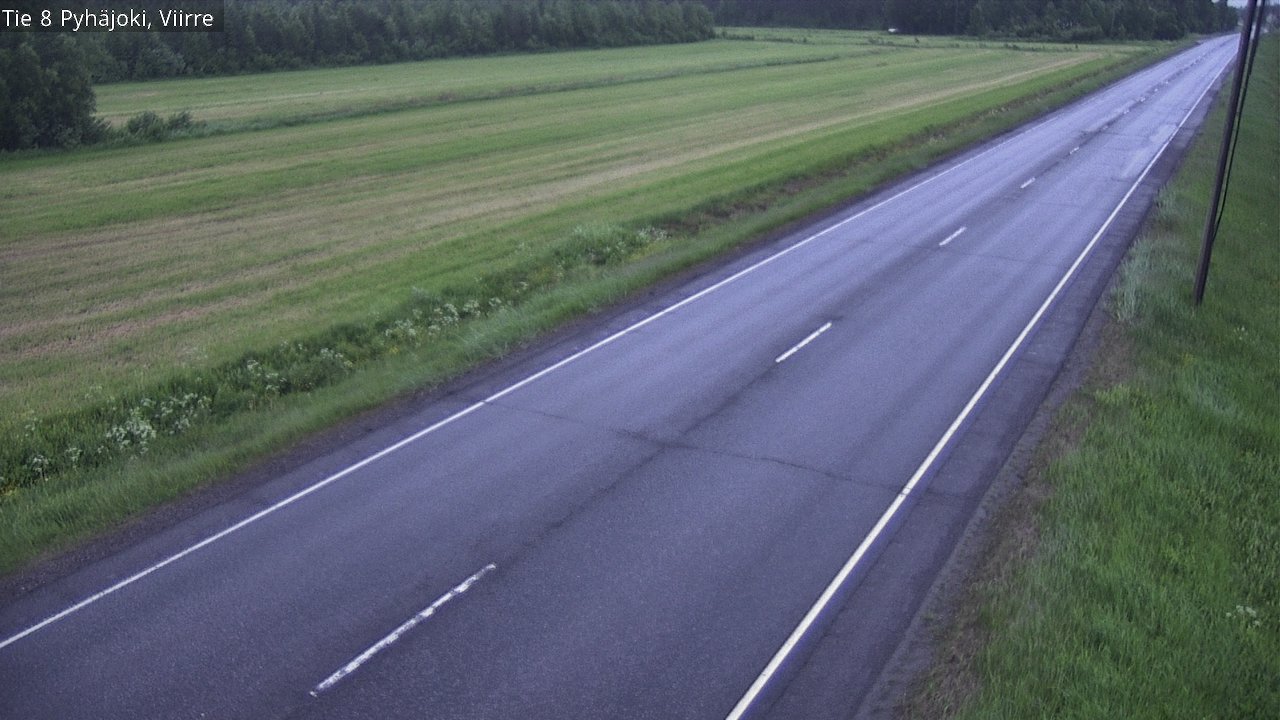 Kelikamerat Kuva Tie 8 Pyhäjoki, Viirre, Pyhäjoki, Pohjois-Pohjanmaa