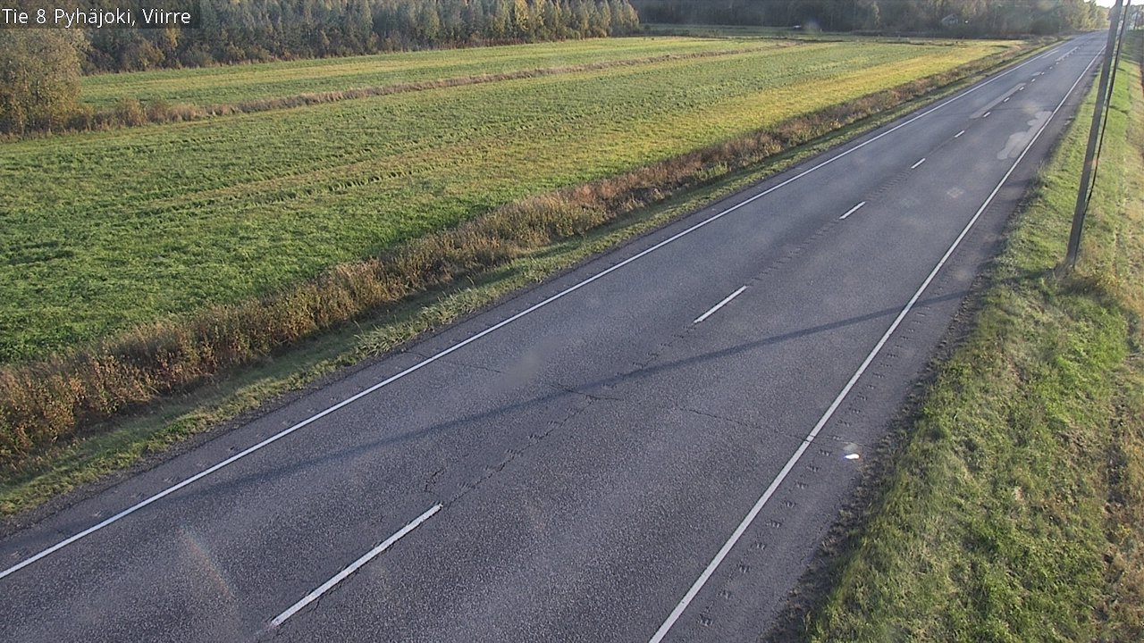 Kelikamerat Kuva Tie 8 Pyhäjoki, Viirre, Pyhäjoki, Pohjois-Pohjanmaa