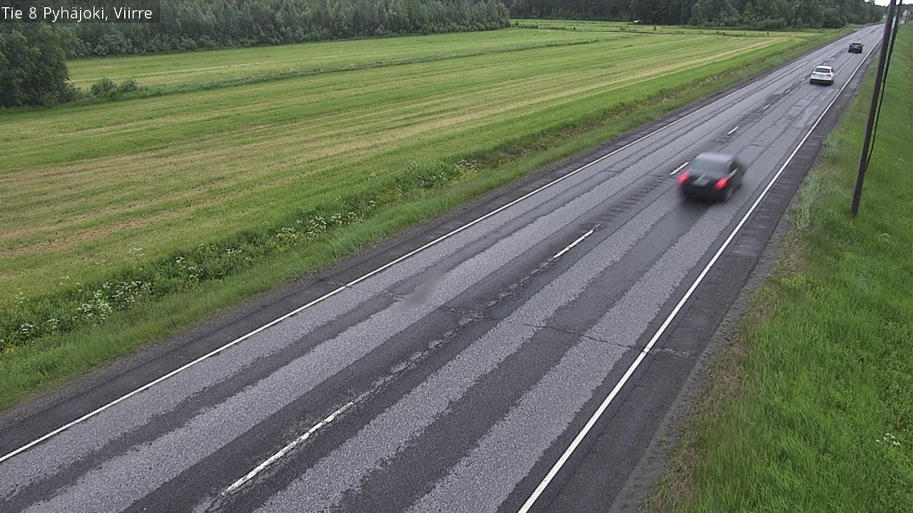 Weather Camera Image Road 8 Pyhäjoki, Viirre, Pyhäjoki, Pohjois-Pohjanmaa