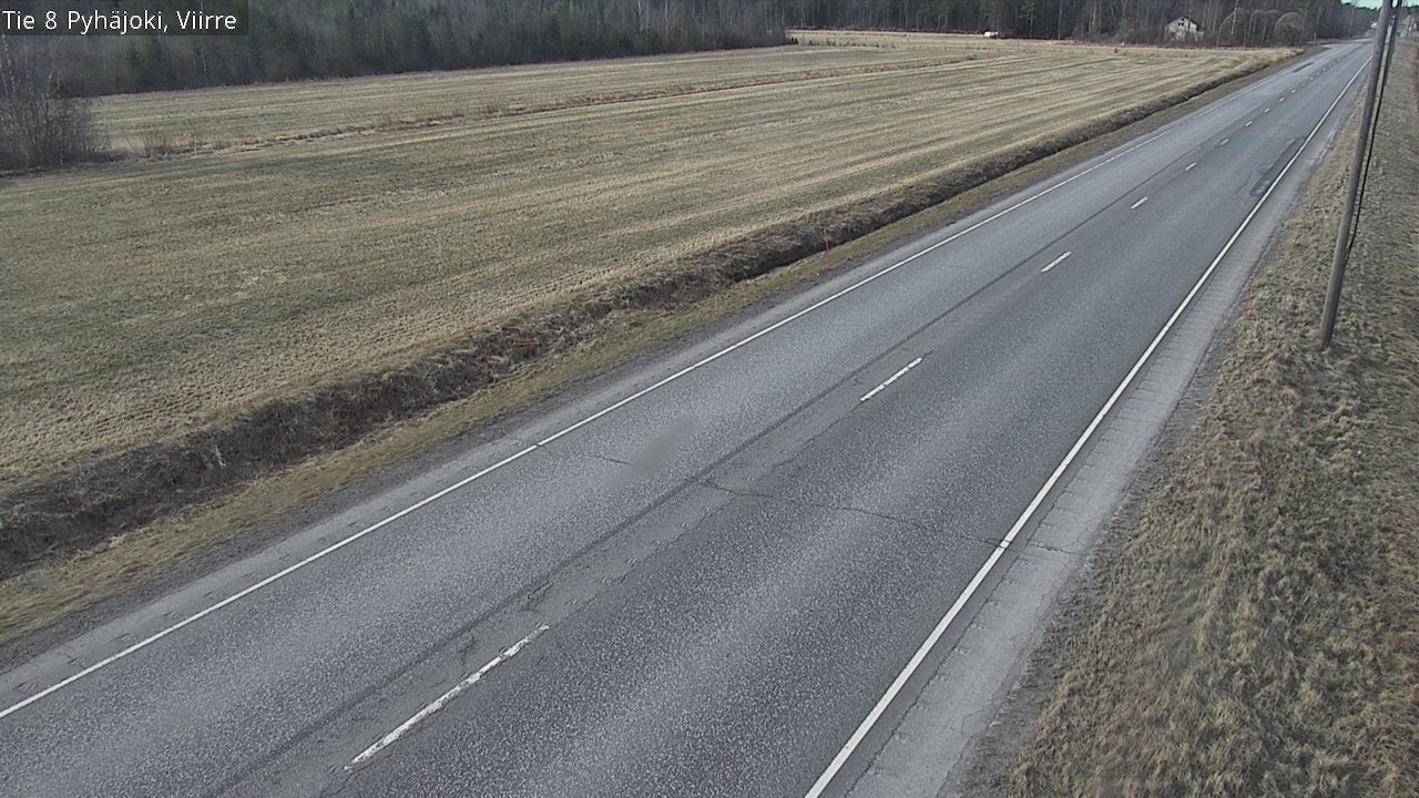 Weather Camera Image Väg 8 Pyhäjoki, Viirre, Pyhäjoki, Pohjois-Pohjanmaa