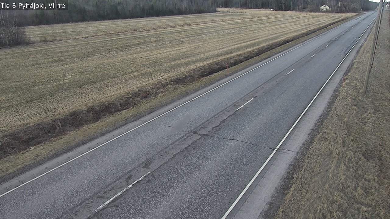 Weather Camera Image Väg 8 Pyhäjoki, Viirre, Pyhäjoki, Pohjois-Pohjanmaa