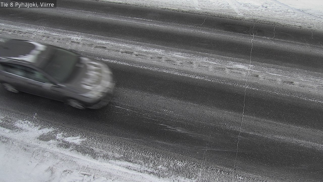 Weather Camera Image Road 8 Pyhäjoki, Viirre, Pyhäjoki, Pohjois-Pohjanmaa