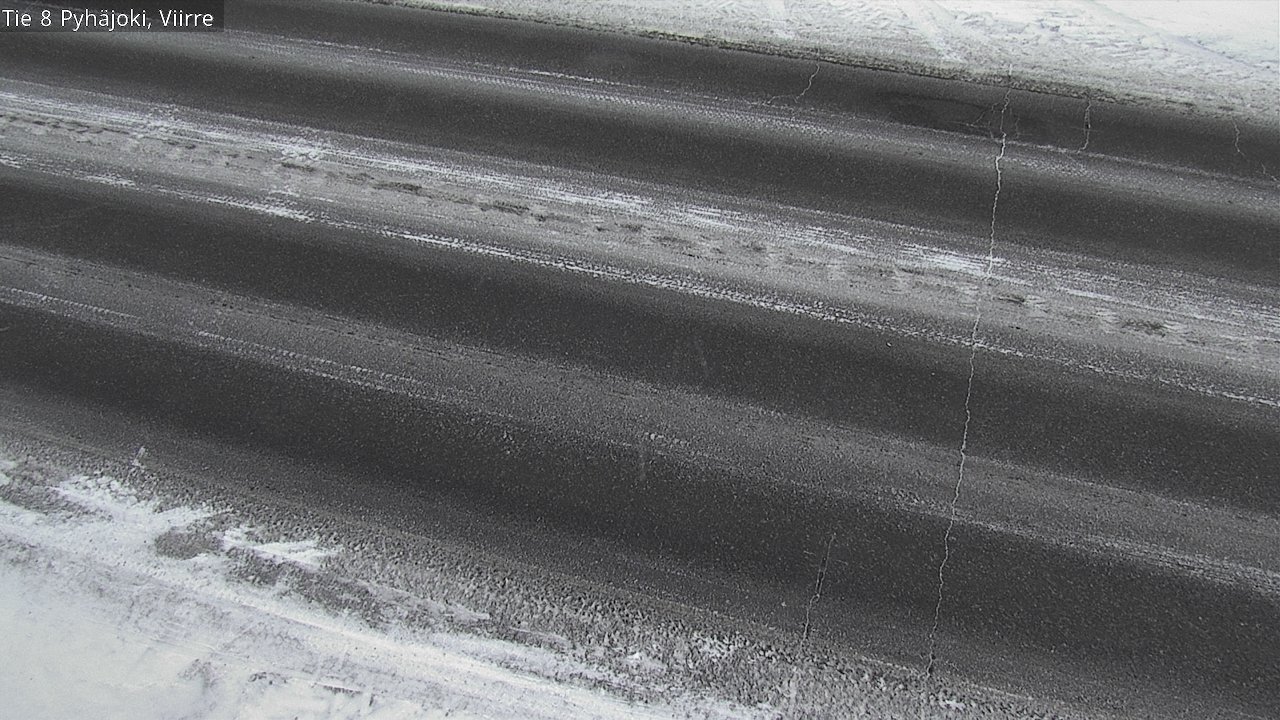 Weather Camera Image Road 8 Pyhäjoki, Viirre, Pyhäjoki, Pohjois-Pohjanmaa