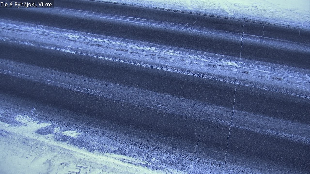 Weather Camera Image Road 8 Pyhäjoki, Viirre, Pyhäjoki, Pohjois-Pohjanmaa