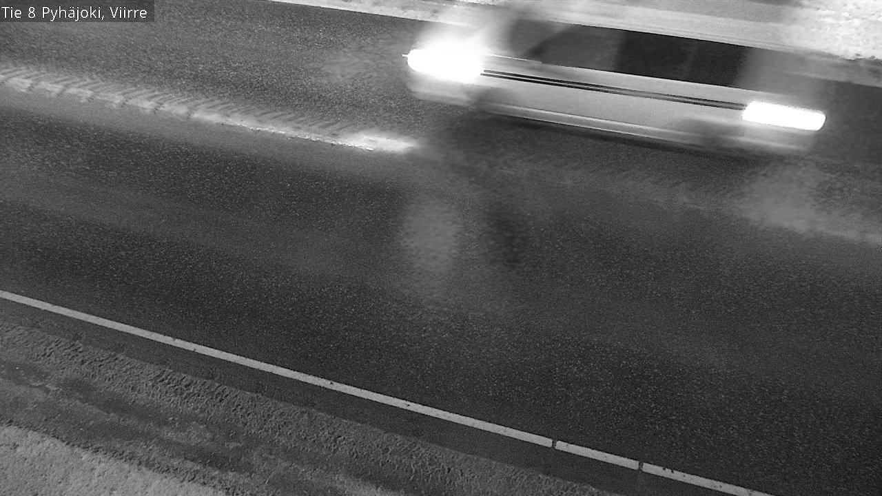 Weather Camera Image Road 8 Pyhäjoki, Viirre, Pyhäjoki, Pohjois-Pohjanmaa
