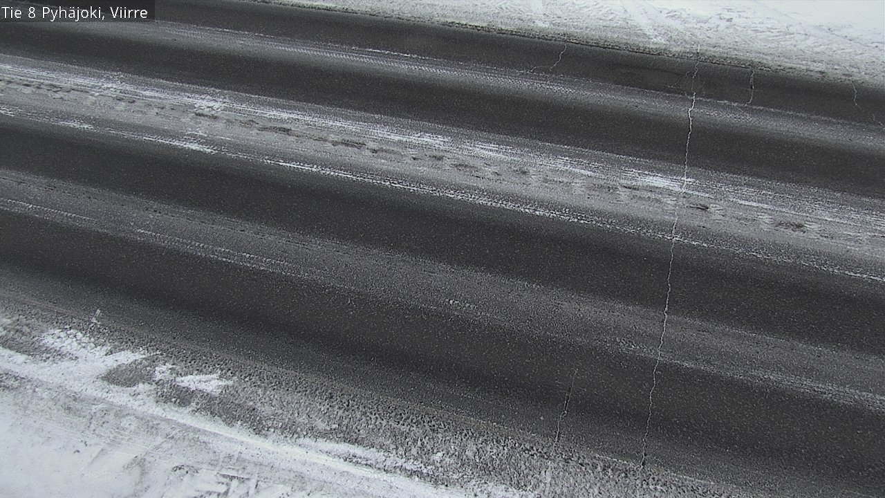 Weather Camera Image Road 8 Pyhäjoki, Viirre, Pyhäjoki, Pohjois-Pohjanmaa