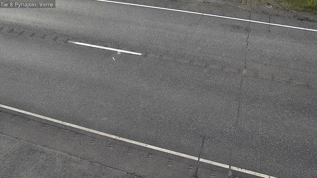 Weather Camera Image Road 8 Pyhäjoki, Viirre, Pyhäjoki, Pohjois-Pohjanmaa