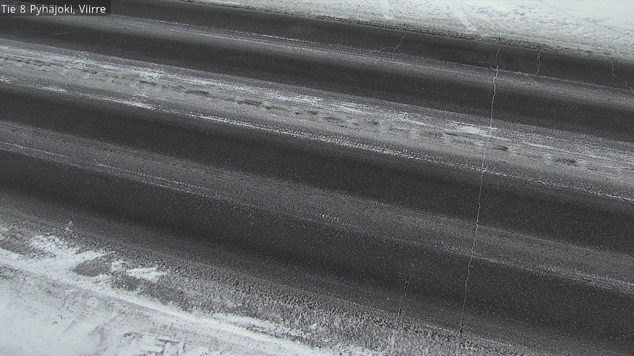 Weather Camera Image Road 8 Pyhäjoki, Viirre, Pyhäjoki, Pohjois-Pohjanmaa
