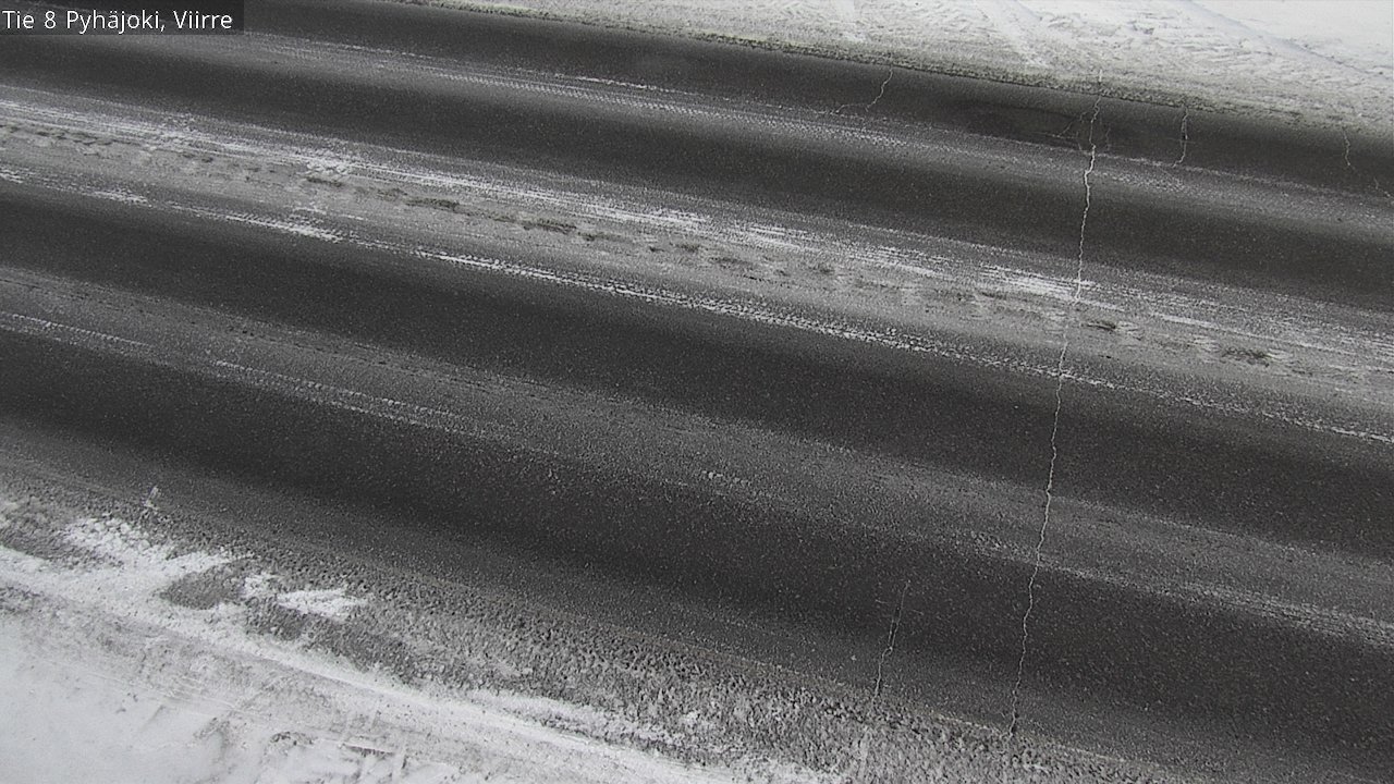 Weather Camera Image Road 8 Pyhäjoki, Viirre, Pyhäjoki, Pohjois-Pohjanmaa