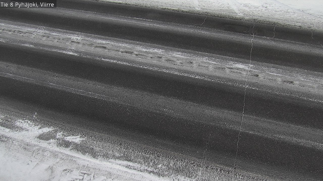 Weather Camera Image Road 8 Pyhäjoki, Viirre, Pyhäjoki, Pohjois-Pohjanmaa
