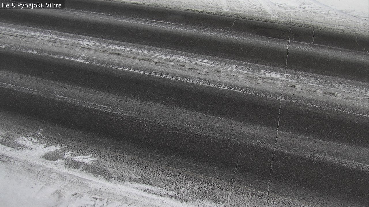 Weather Camera Image Road 8 Pyhäjoki, Viirre, Pyhäjoki, Pohjois-Pohjanmaa