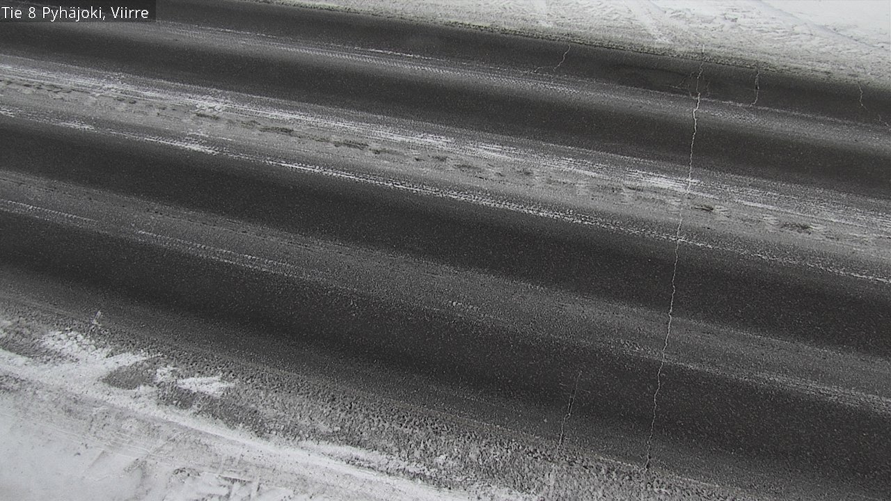 Weather Camera Image Road 8 Pyhäjoki, Viirre, Pyhäjoki, Pohjois-Pohjanmaa