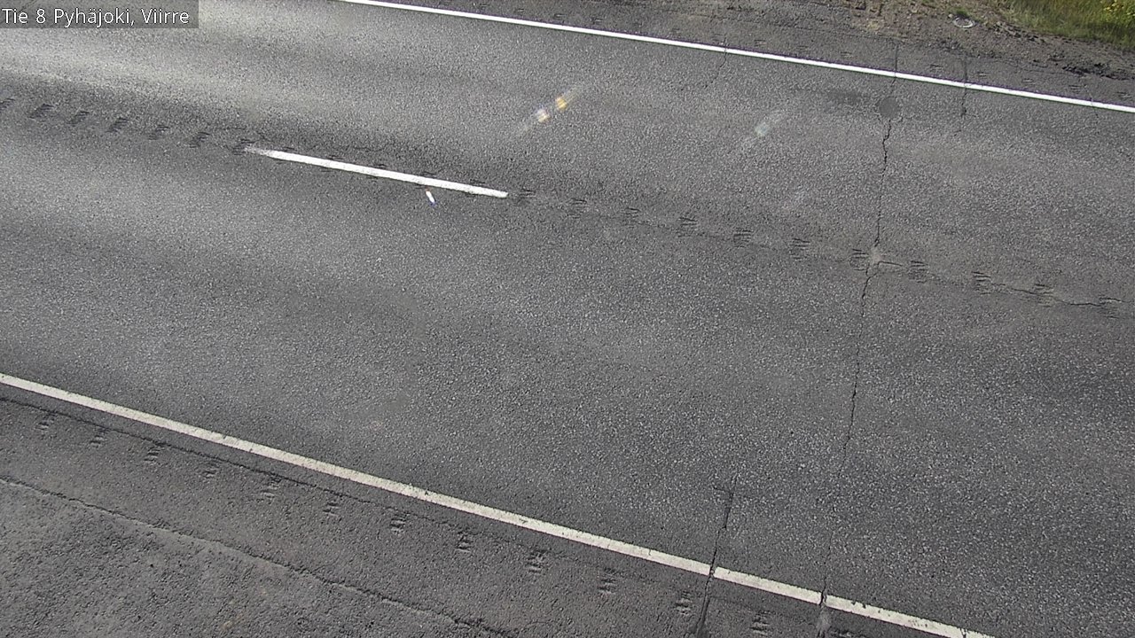 Weather Camera Image Road 8 Pyhäjoki, Viirre, Pyhäjoki, Pohjois-Pohjanmaa