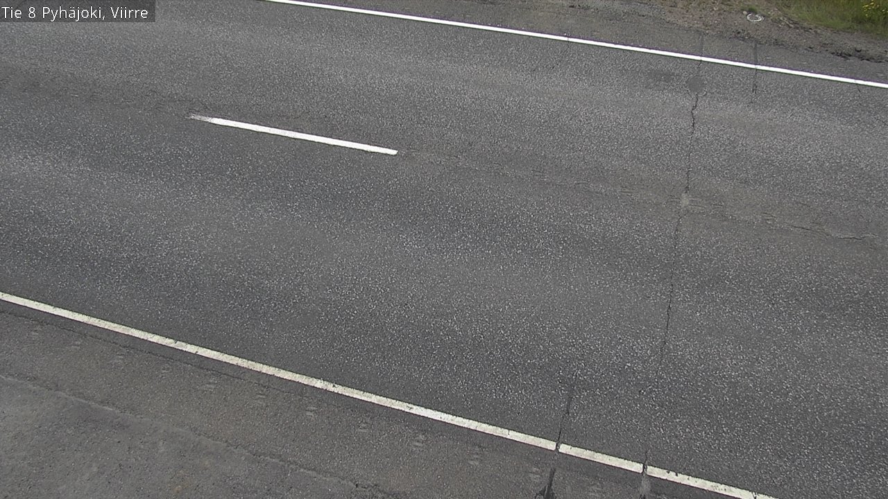 Weather Camera Image Road 8 Pyhäjoki, Viirre, Pyhäjoki, Pohjois-Pohjanmaa