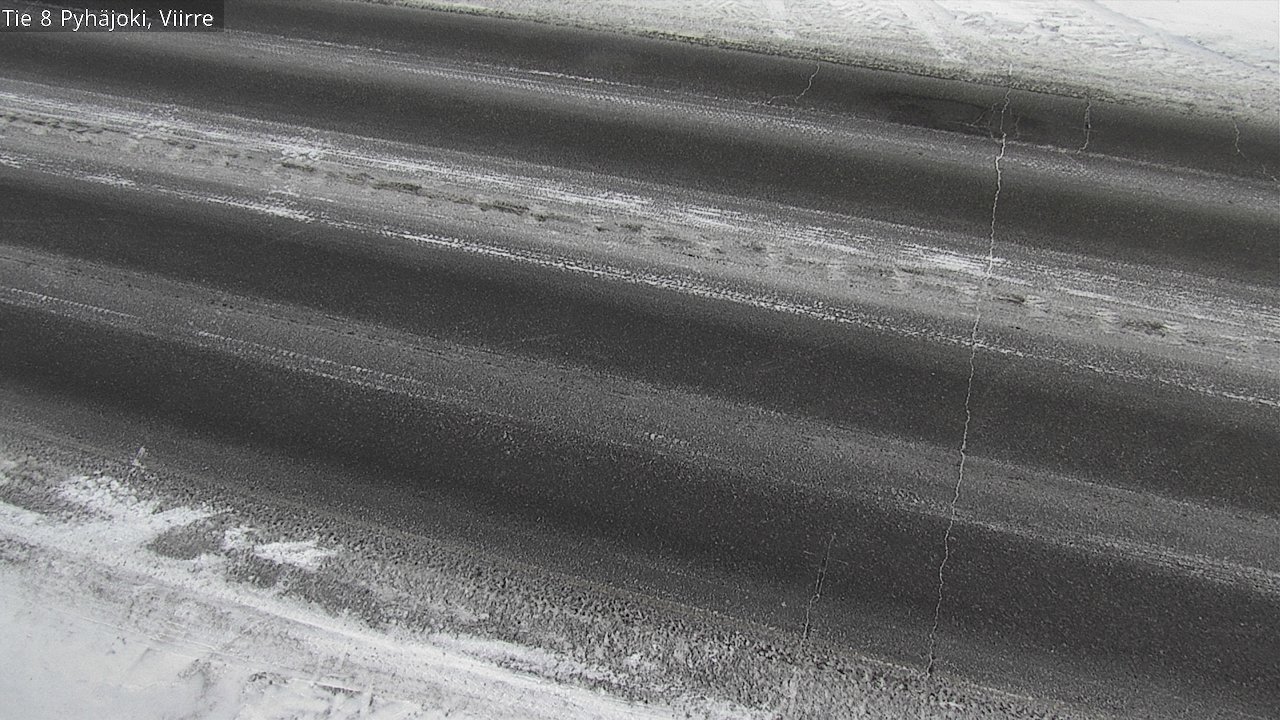 Weather Camera Image Road 8 Pyhäjoki, Viirre, Pyhäjoki, Pohjois-Pohjanmaa