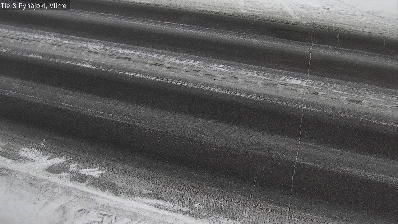 Weather Camera Image Road 8 Pyhäjoki, Viirre, Pyhäjoki, Pohjois-Pohjanmaa