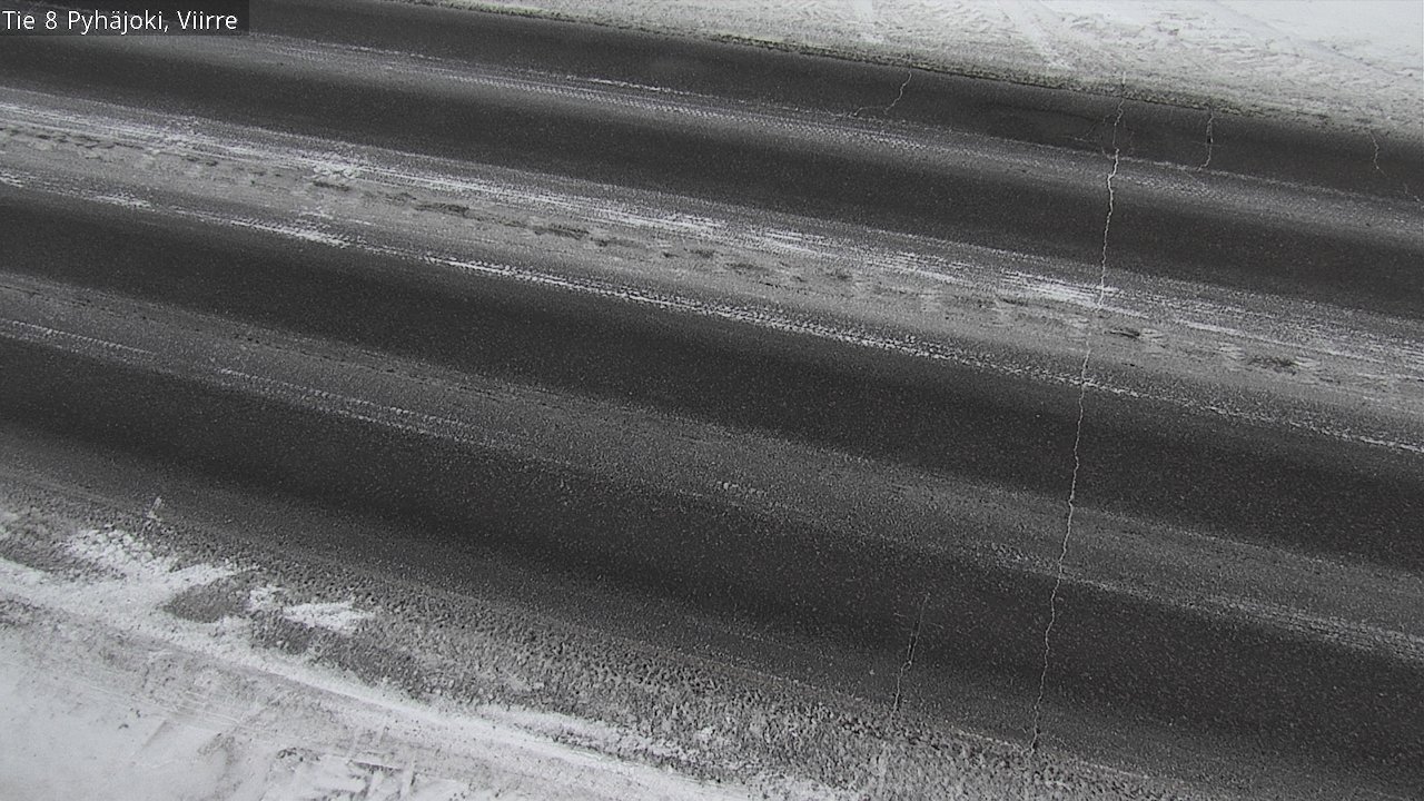 Weather Camera Image Road 8 Pyhäjoki, Viirre, Pyhäjoki, Pohjois-Pohjanmaa