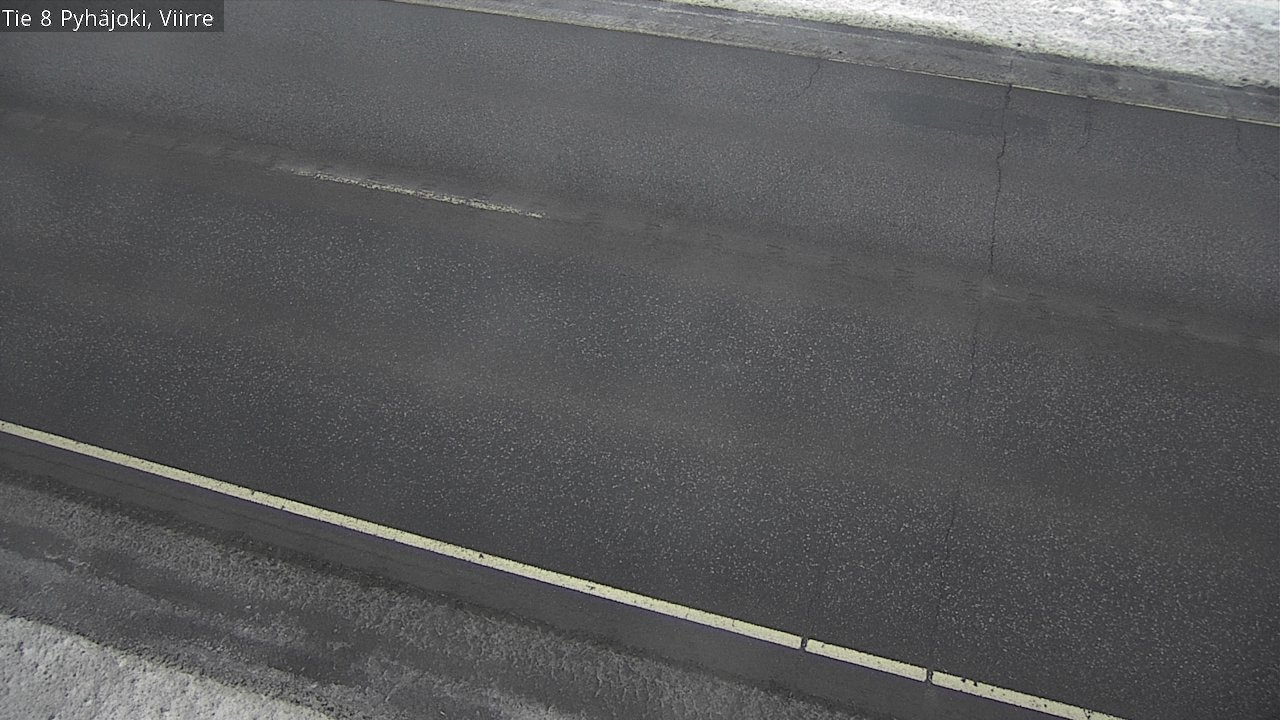 Weather Camera Image Road 8 Pyhäjoki, Viirre, Pyhäjoki, Pohjois-Pohjanmaa