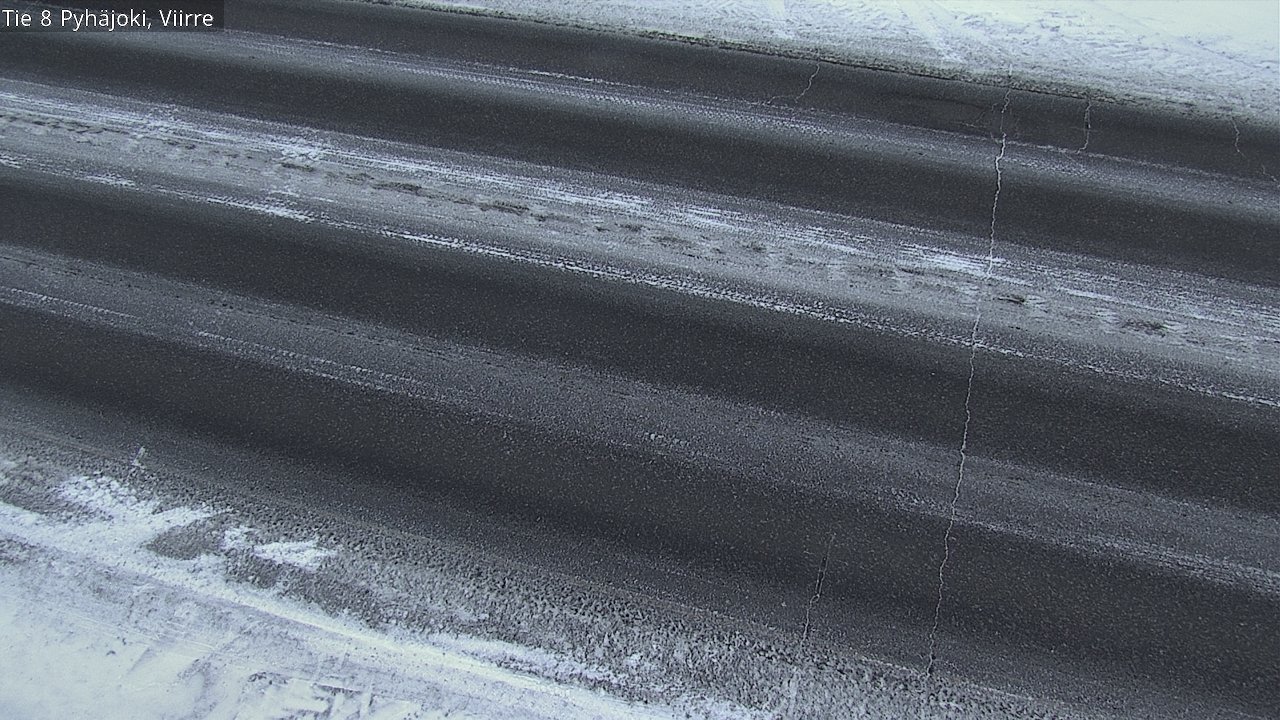 Weather Camera Image Road 8 Pyhäjoki, Viirre, Pyhäjoki, Pohjois-Pohjanmaa