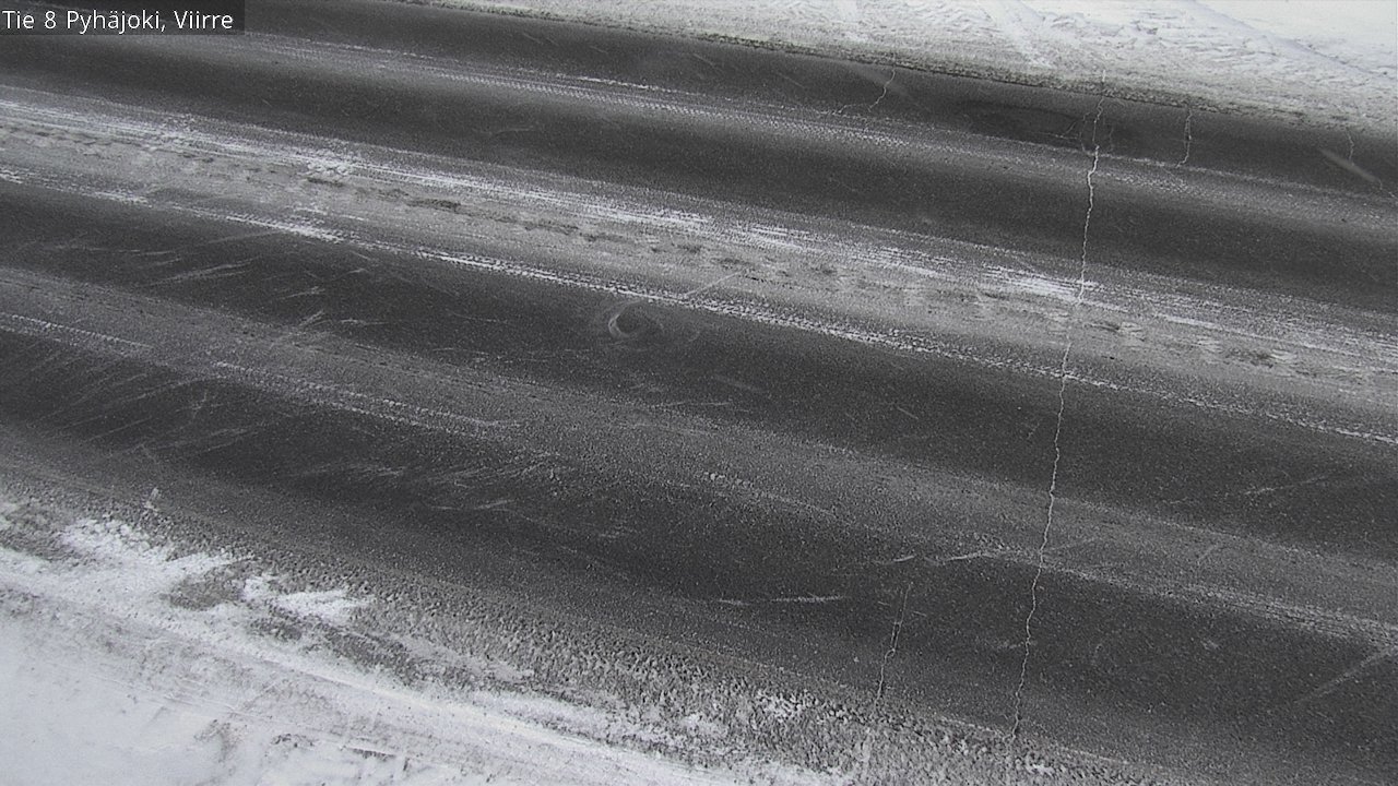 Weather Camera Image Road 8 Pyhäjoki, Viirre, Pyhäjoki, Pohjois-Pohjanmaa