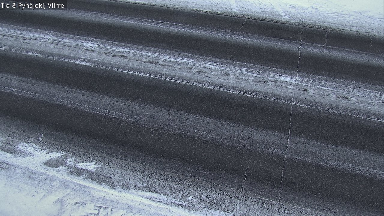 Weather Camera Image Road 8 Pyhäjoki, Viirre, Pyhäjoki, Pohjois-Pohjanmaa