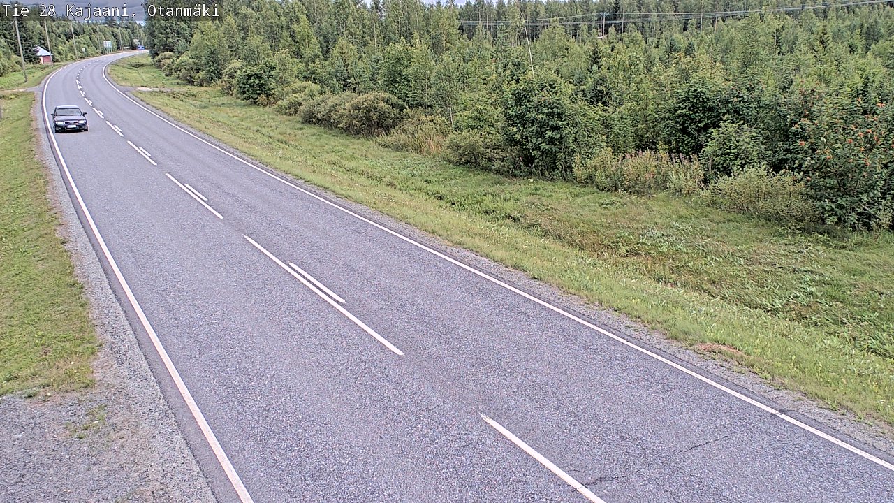 Weather Camera Image Väg 28 Kajana, Otanmäki, Kajaani, Kainuu
