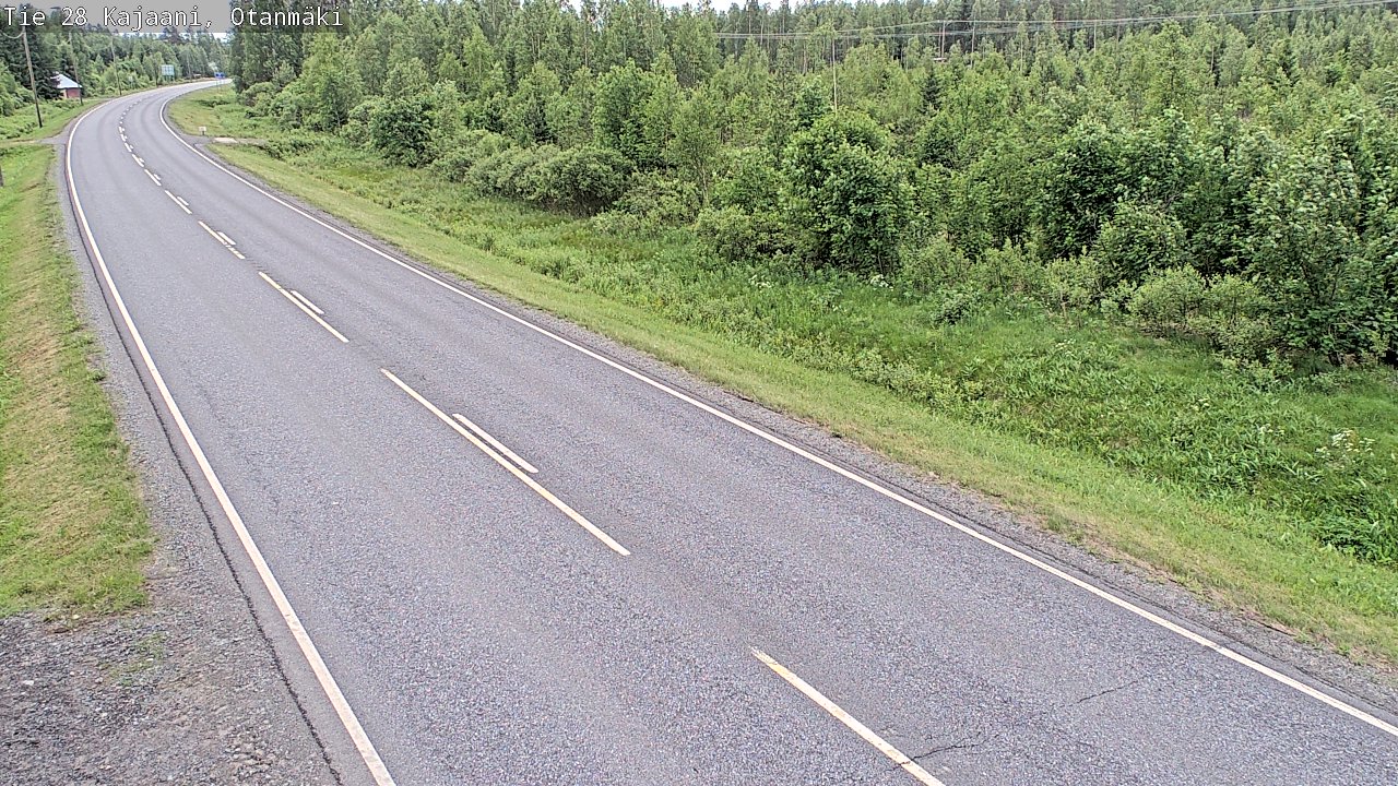 Weather Camera Image Väg 28 Kajana, Otanmäki, Kajaani, Kainuu