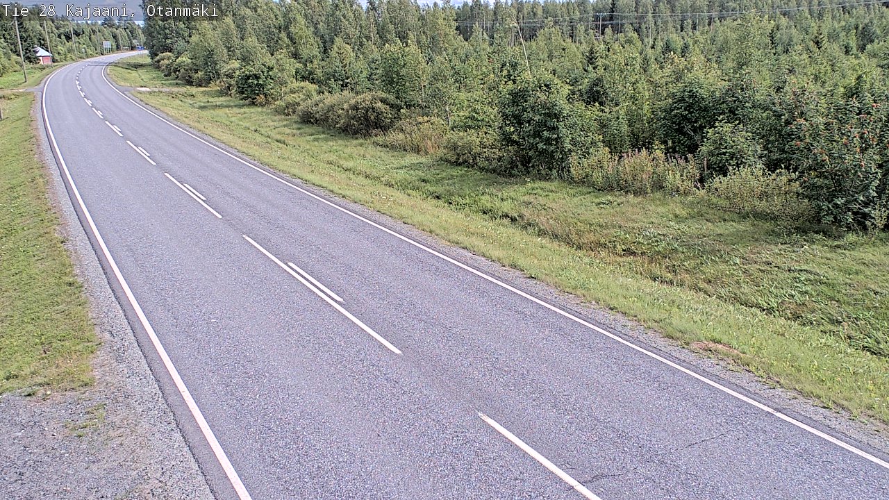 Weather Camera Image Väg 28 Kajana, Otanmäki, Kajaani, Kainuu