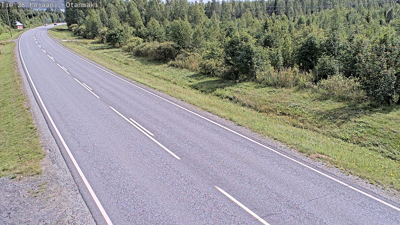 Weather Camera Image Väg 28 Kajana, Otanmäki, Kajaani, Kainuu