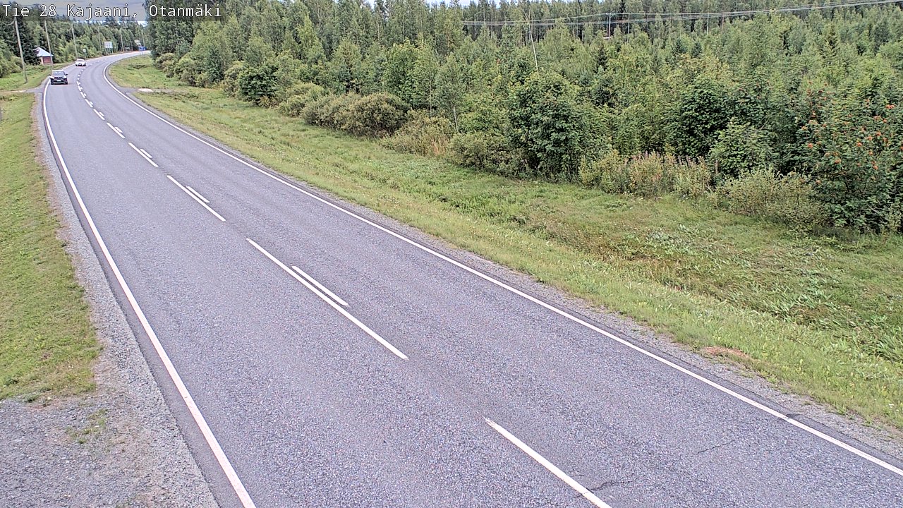 Weather Camera Image Väg 28 Kajana, Otanmäki, Kajaani, Kainuu