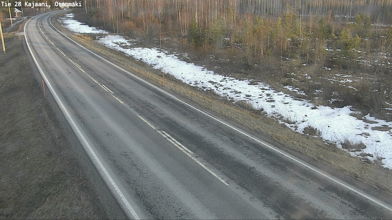 Weather Camera Image Väg 28 Kajana, Otanmäki, Kajaani, Kainuu