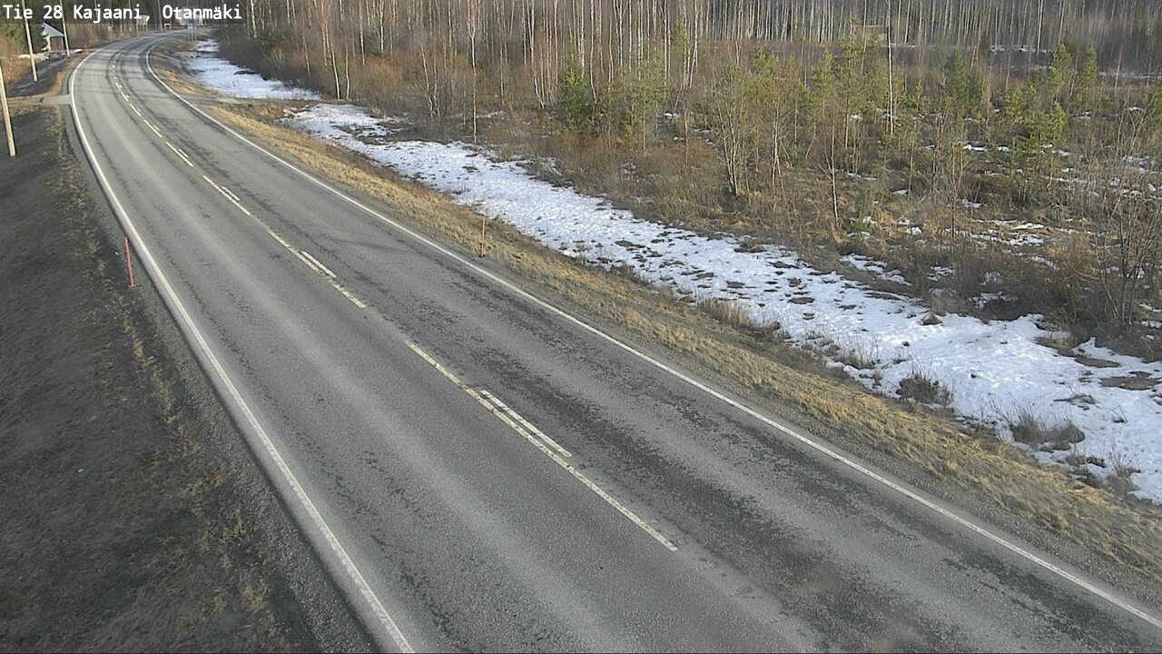 Weather Camera Image Väg 28 Kajana, Otanmäki, Kajaani, Kainuu