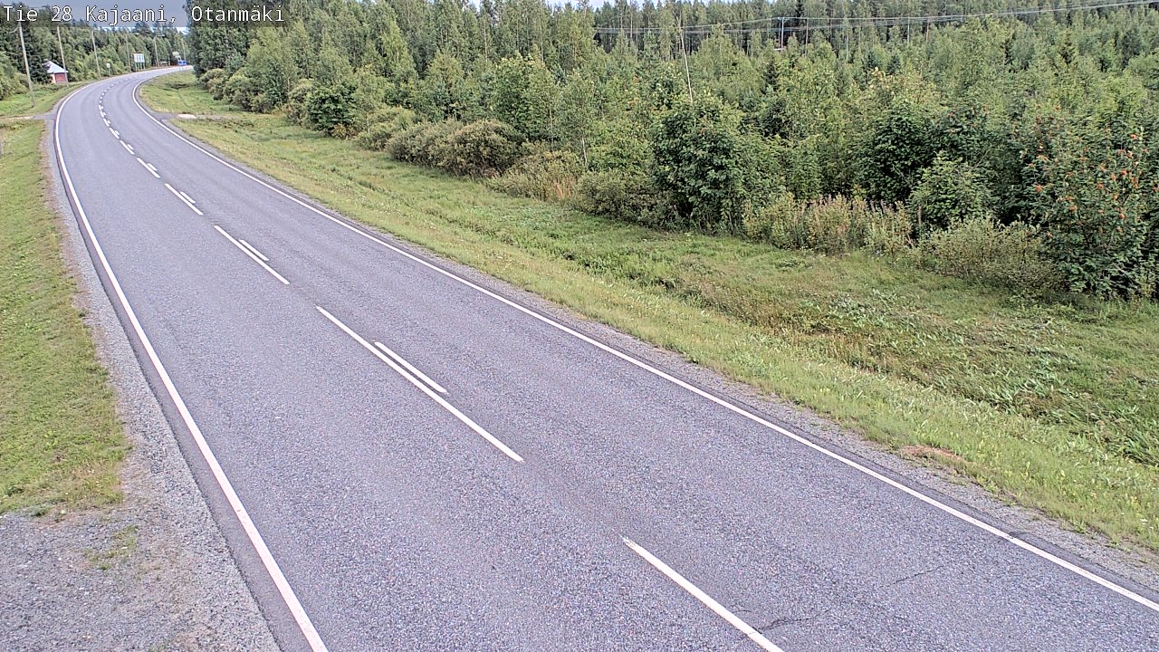 Weather Camera Image Väg 28 Kajana, Otanmäki, Kajaani, Kainuu