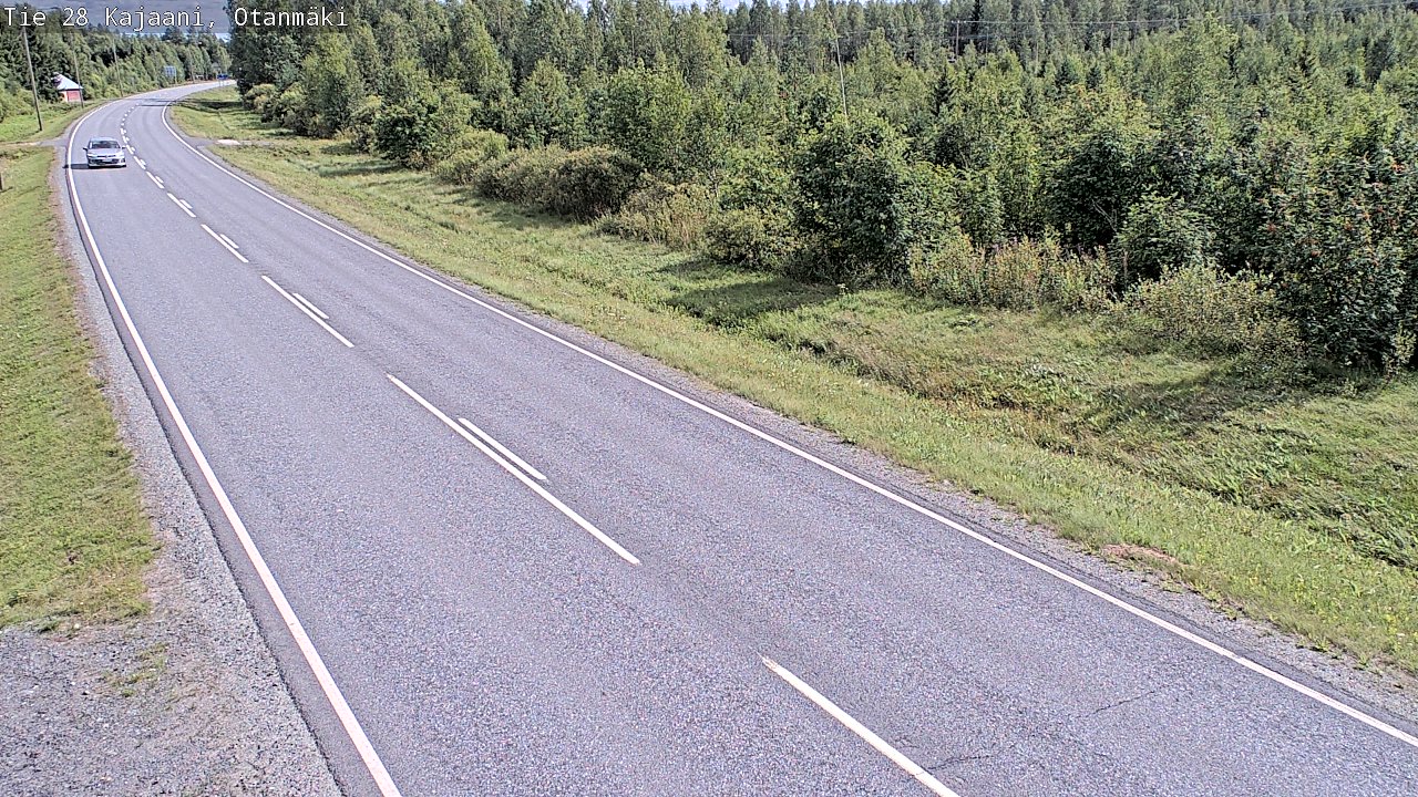 Weather Camera Image Väg 28 Kajana, Otanmäki, Kajaani, Kainuu