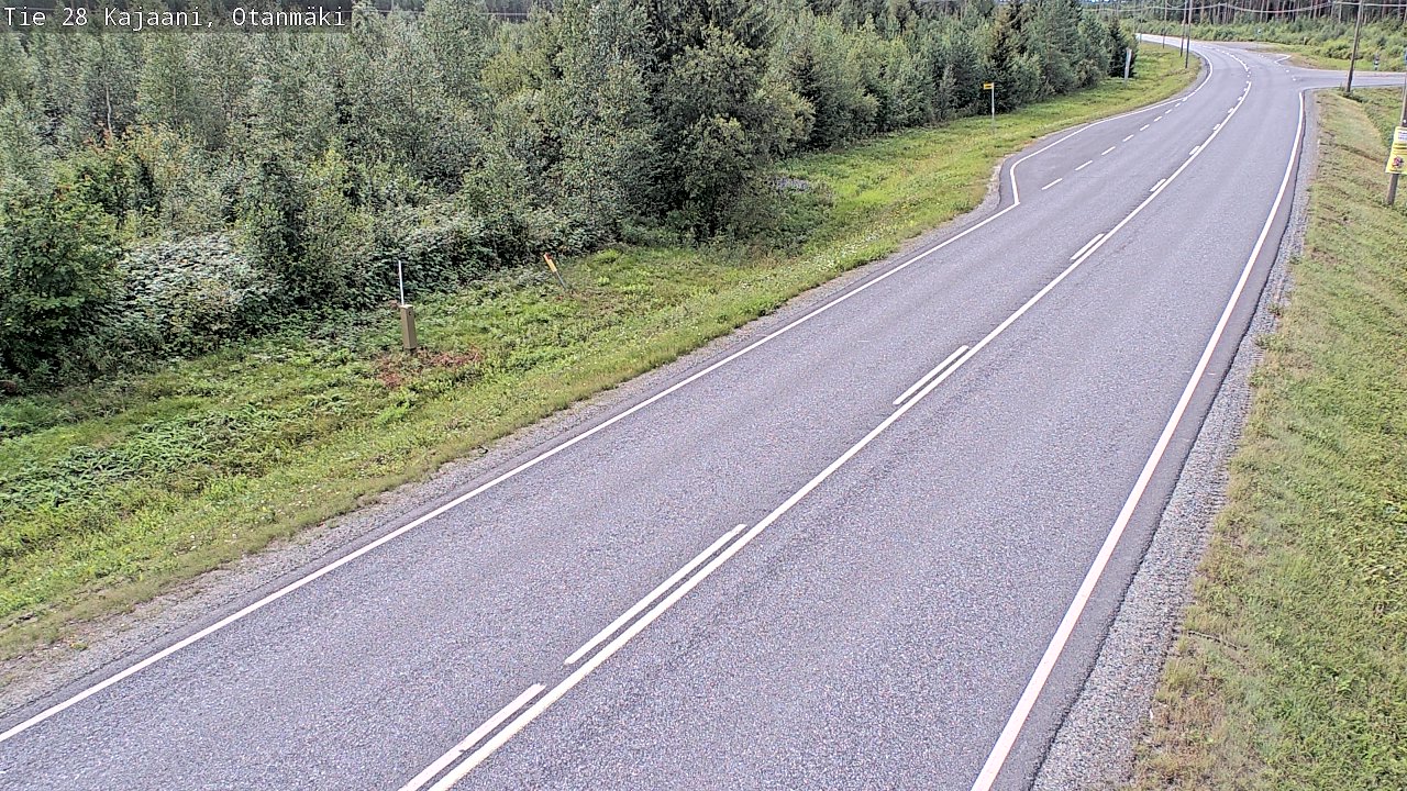 Weather Camera Image Väg 28 Kajana, Otanmäki, Kajaani, Kainuu